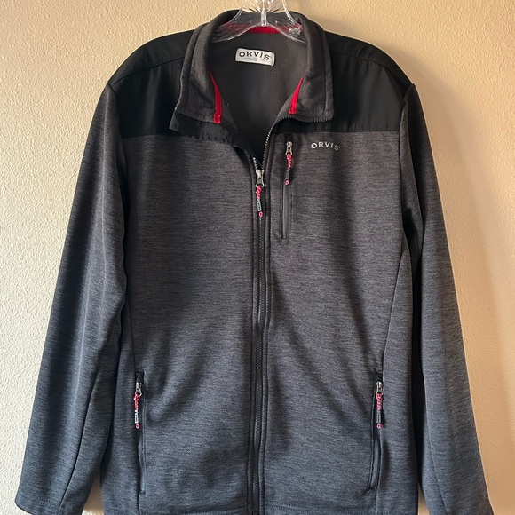 Orvis Men's Charcoal and Black Performance Jacket, Size Large - Picture 2 of 10
